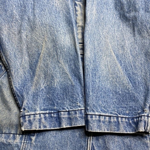 Vintage Gloria Long Denim Lab Jean Jacket Size Medium 80s - Picture 12 of 15